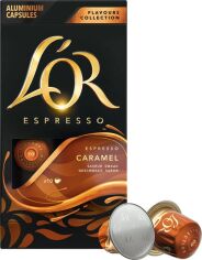 Акция на Кава мелена L'OR Espresso Caramel в алюмінієвих капсулах сумісні з Nespresso 100% Арабіка 10 шт от Rozetka