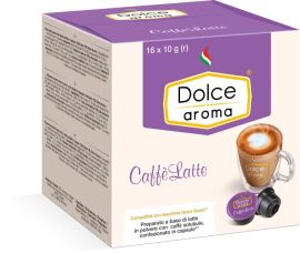 Акция на Капсула Dolce Aroma CaffeLatte для системи Dolce Gusto 10 г х 16 шт. от Rozetka