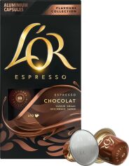 Акция на Кава мелена L'OR Espresso Chocolate в алюмінієвих капсулах сумісні з Nespresso 100% Арабіка 10 шт от Rozetka