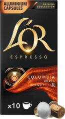 Акция на Кава в капсулах L'OR Espresso Colombia 10 шт. сумісні з Nespresso 100% Арабіка от Rozetka