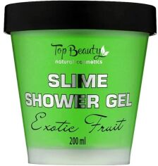 Акция на Слайм гель для душу Top Beauty Slime Shower Gel Exotic Fruit 200 мл от Rozetka