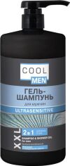 Акція на Гель-шампунь Cool Men Ultrasensitive 1 л від Rozetka