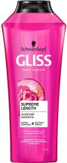 Акція на Захисний шампунь GLISS Supreme Length для довгого волосся, схильного до пошкоджень та жирності 400 мл від Rozetka