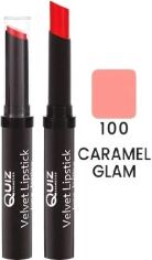 Акція на Помада Quiz Velvet long lasting lipstick 100 Caramel Glam 3 г від Rozetka