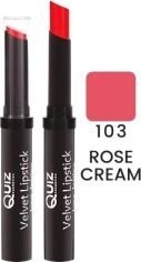 Акція на Помада Quiz Velvet long lasting lipstick 104 Cappu-Ccino 3 г від Rozetka