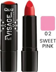 Акція на Помада Quiz Visage lipstick with Vitamin E Поживна 02 Sweet Pink 4.2 г від Rozetka