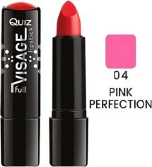 Акция на Помада Quiz Visage lipstick with Vitamin E Поживна 04 Pink Perfection 4.2 г от Rozetka