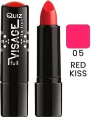 Акція на Помада Quiz Visage lipstick with Vitamin E Поживна 05 Red Kiss 4.2 г від Rozetka