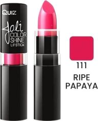 Акция на Помада Quiz Joli Color Shine long lasting lipstick 111 Ripe Papaya 4.2 г от Rozetka