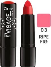 Акция на Помада Quiz Visage lipstick with Vitamin E Поживна 03 Ripe Fig 4.2 г от Rozetka
