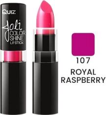 Акція на Помада Quiz Joli Color Shine long lasting lipstick 107 Royal Raspberry 4.2 г від Rozetka