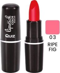 Акция на Помада Quiz Color Focus moisturizing lipstick Зволожувальна 03 Ripe Fig 4.2 г от Rozetka