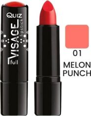 Акція на Помада Quiz Visage lipstick with Vitamin E Поживна 01 Melon Punch 4.2 г від Rozetka