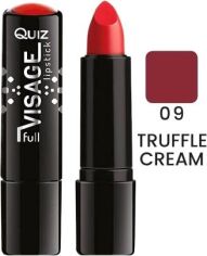 Акция на Помада Quiz Visage lipstick with Vitamin E Поживна 09 Truffle Cream 4.2 г от Rozetka