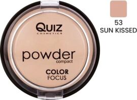 Акція на Пудра Quiz Color Focus powder with mirror з дзеркалом 53 sun kissed 12 г від Rozetka