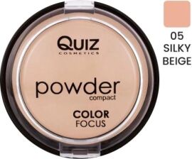 Акція на Пудра Quiz Color Focus powder with mirror з дзеркалом 05 silky beige 12 г від Rozetka