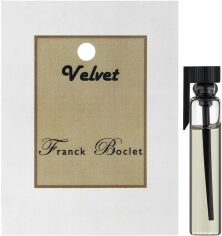 Акція на Пробник Парфумована вода унісекс Franck Boclet Velvet Extrait De Parfum 1.5 мл від Rozetka