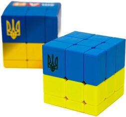 Акція на Кубик Рубіка Smart Cube Прапор України двокольоровий дзеркальний 3х3 від Rozetka