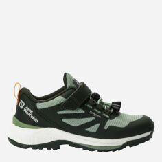 Акція на Дитячі трекінгові кросівки для хлопчика Jack Wolfskin Villi hiker texapore low 4056831_4137 34 (3US) 21,1 см Зелені від Rozetka