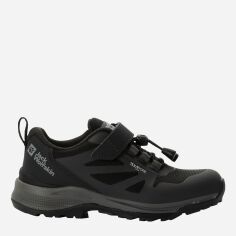 Акція на Дитячі трекінгові кросівки для хлопчика Jack Wolfskin Villi hiker texapore low 4056831_6000 34 (3US) 21,1 см Чорні від Rozetka