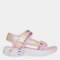 Акція на Дитячі сандалі для дівчинки Skechers Unicorn Dreams Sandal 302682L LPMT 28.5 Рожеві від Rozetka