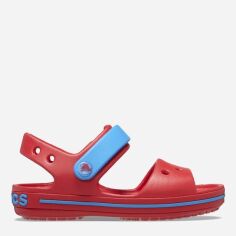 Акція на Дитячі сандалії для дівчинки Crocs Crocband Sandal Kids 12856-6WC-C7 23/24 Червоні від Rozetka