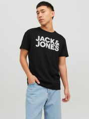 Акция на Футболка Jack & Jones T-Shirts & Tops 12151955-3 2XL Black от Rozetka