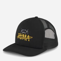 Акція на Кепка чоловіча Puma Basketball Trucker Cap 02448901 One Size Чорний/Жовтий від Rozetka