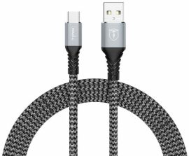Акція на T-PHOX Usb Cable to USB-C Jagger 1m Grey (T-C814 grey) від Y.UA