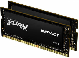 Акция на Kingston Fury 32 Gb (2x16GB) SO-DIMM DDR4 2666 MHz Impact (KF426S16IBK2/32) от Stylus
