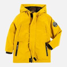 Акция на Дитяча демісезонна довга куртка-парка для хлопчика Cool Club COB2018371 110 см Yellow от Rozetka