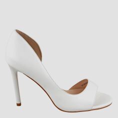 Акція на Жіночі туфлі зі шкіри Blizzarini S1178-01-Y081H-9 37 23.8 см Білі від Rozetka
