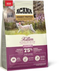 Акція на Сухий корм для кошенят Acana Highest Protein Kitten Recipe 1.8 кг (a72325) від Y.UA