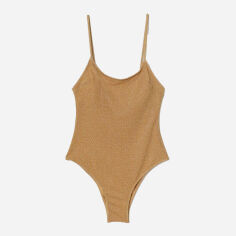 Акція на Суцільний купальник жіночий H&M XAZ379734MKIX 50 Золотистий від Rozetka