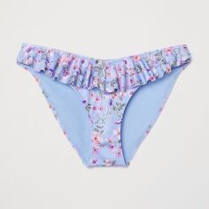 Акція на Нижня частина купальника жіноча H&M XAZ181079WYEV 38 Блакитна у кольорові візерунки від Rozetka