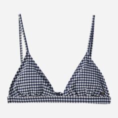 Акція на Верхня частина купальника жіноча Pull & Bear XAZ379209FUYA XL Синя у клітку від Rozetka