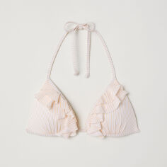 Акція на Верхня частина купальника жіноча H&M XAZ181079EZAG 40 Білий/Рожевий від Rozetka