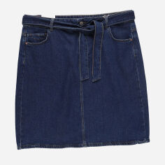 Акция на Спідниця джинсова міні літня пряма жіноча C&A GD-00069998 46 Синя от Rozetka
