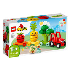 Акція на Конструктор Lego Duplo My First Трактор для выращивания фруктов и овощей 10982 від Podushka