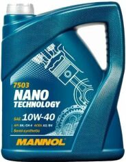 Акція на Моторное масло Mannol Nano Technology 10W-40, 4л (MN7503-4) від Stylus