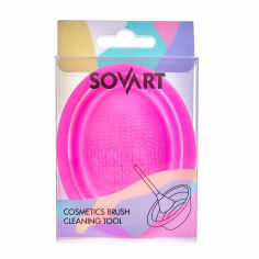 Акция на Аксесуар для очищення косметичних пензлів Sovart рожевий от Eva