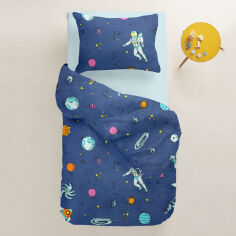 Акція на Постельное белье в детскую кроватку Spaceman ранфорс Cosas Детский комплект від Podushka