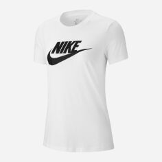 Акція на Футболка жіноча Nike Tee Essential ICon Futur BV6169-100 L Біла від Rozetka