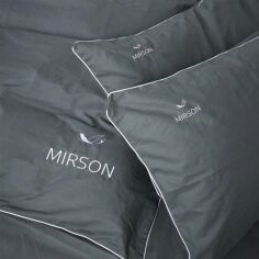 Акція на Простирадло MirSon Corner 16-7000 Green Grey 150х220 см Ranforce Elite від Rozetka