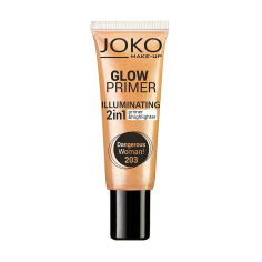 Акція на Праймер-хайлайтер для обличчя Joko Glow Primer Illuminating 2 in 1 Primer & Highlighter 203 Dangerous Woman, 25 мл від Eva