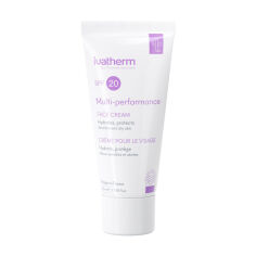 Акція на Зволожувальний крем для обличчя Ivatherm Multi-Performance Hydrating Face Cream SPF 20 для сухої шкіри, 50 мл від Eva
