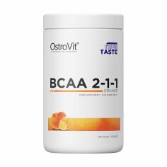 Акція на Амінокислота OstroVit BCAA 2-1-1 в порошку, зі смаком апельсину, 400 г від Eva