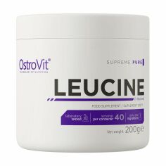 Акція на Амінокислота L-Лейцин OstroVit Leucine в порошку, без смаку, 200 г від Eva