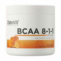 Акція на Амінокислота OstroVit BCAA 8-1-1 в порошку, зі смаком апельсину, 200 г від Eva