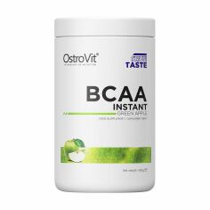 Акция на Амінокислота OstroVit BCAA Instant в порошку, зі смаком зеленого яблука, 400 г от Eva